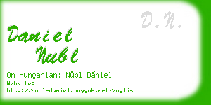 daniel nubl business card